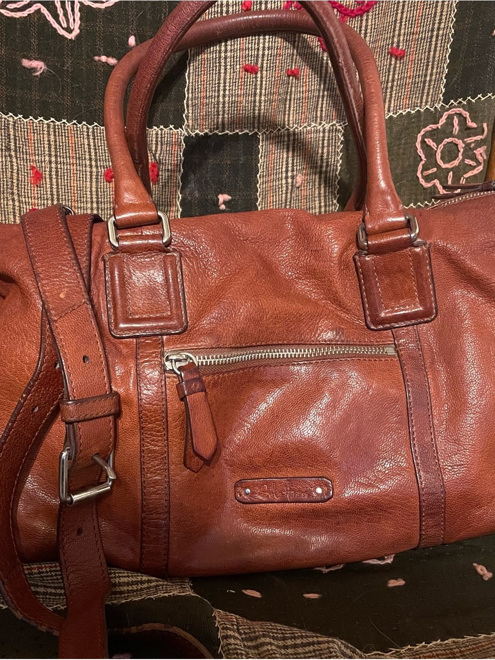 Woman’s Brown Leather Satchel Bag - Classic Carry
